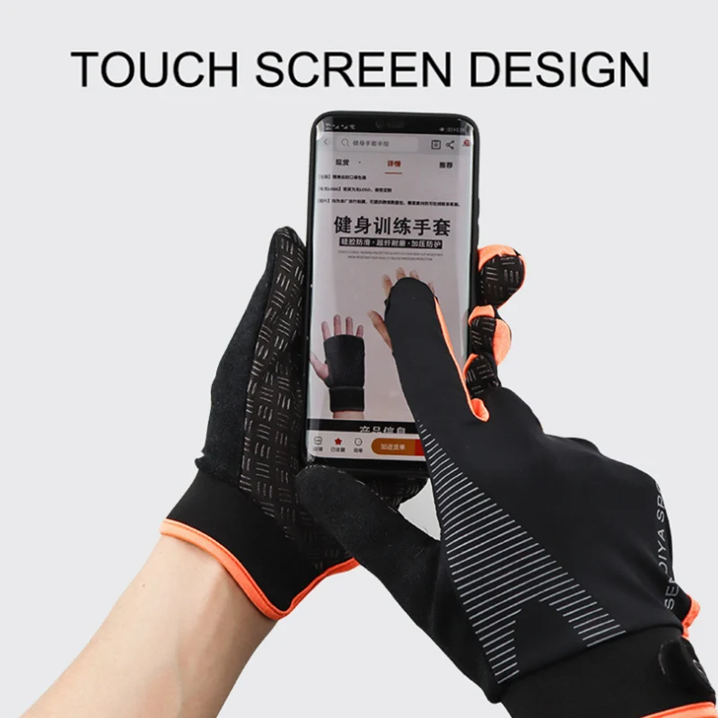 Full Finger Winter Gloves Men Touch Scree Bike Bicycle for Cycling motorcyclist MTB Road Anti-slip Motorcycle gloves |