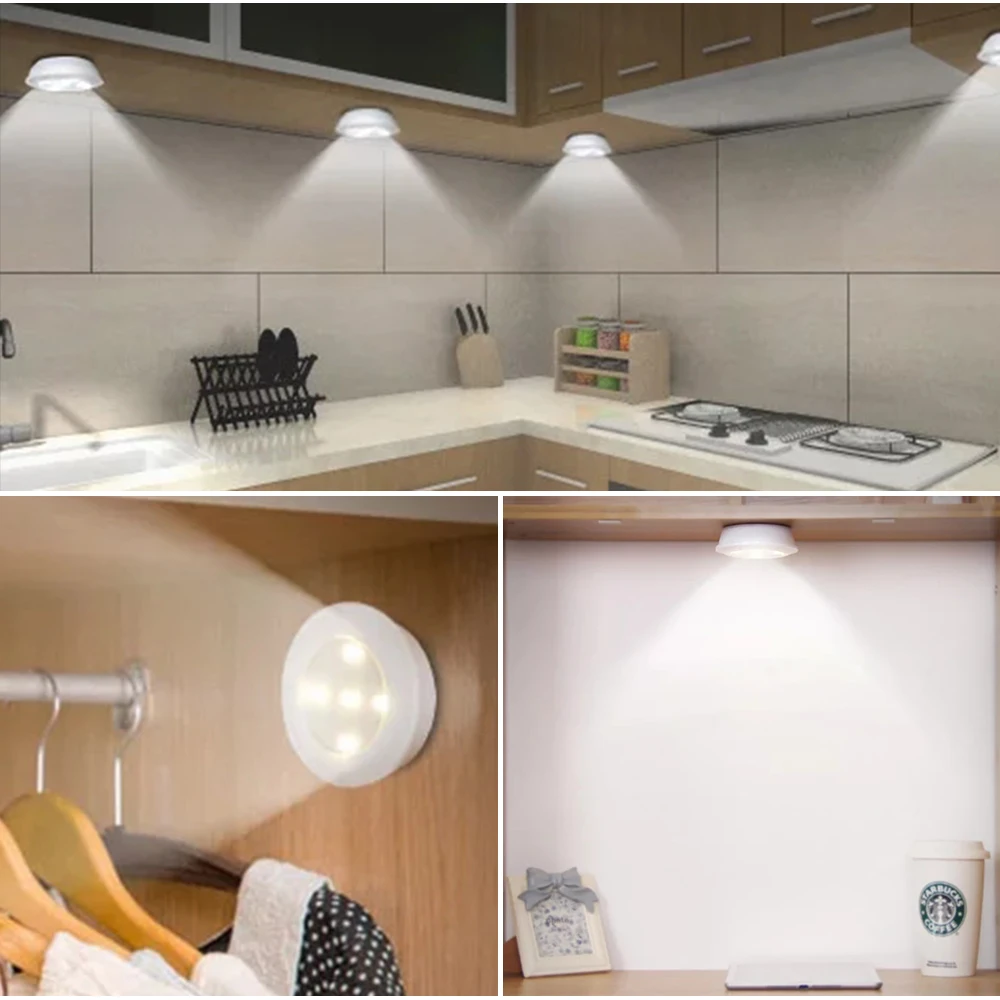 Dimmable LED Cabinet Light COB Night Lamp Touch Remote Control Wardrobe Closets Lights For Bedroom Kitchen Hallway Lighting | Лампы и