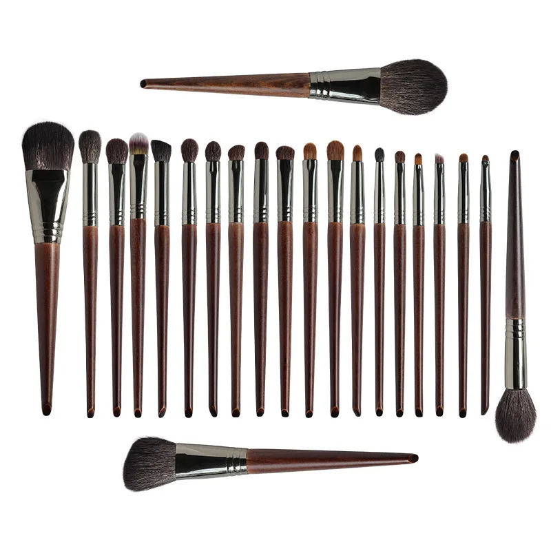 

24PCS High End Animal Hair Makeup Brushes Set Complete Kit Cosmetics Eye Concealer Powder Blush Brush Makeup Artist Tool