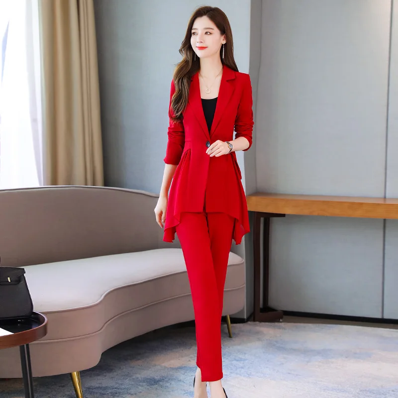 Комплект из 2 предметов Женское пальто и штаны комплект со штанами 2021 Сезон весна