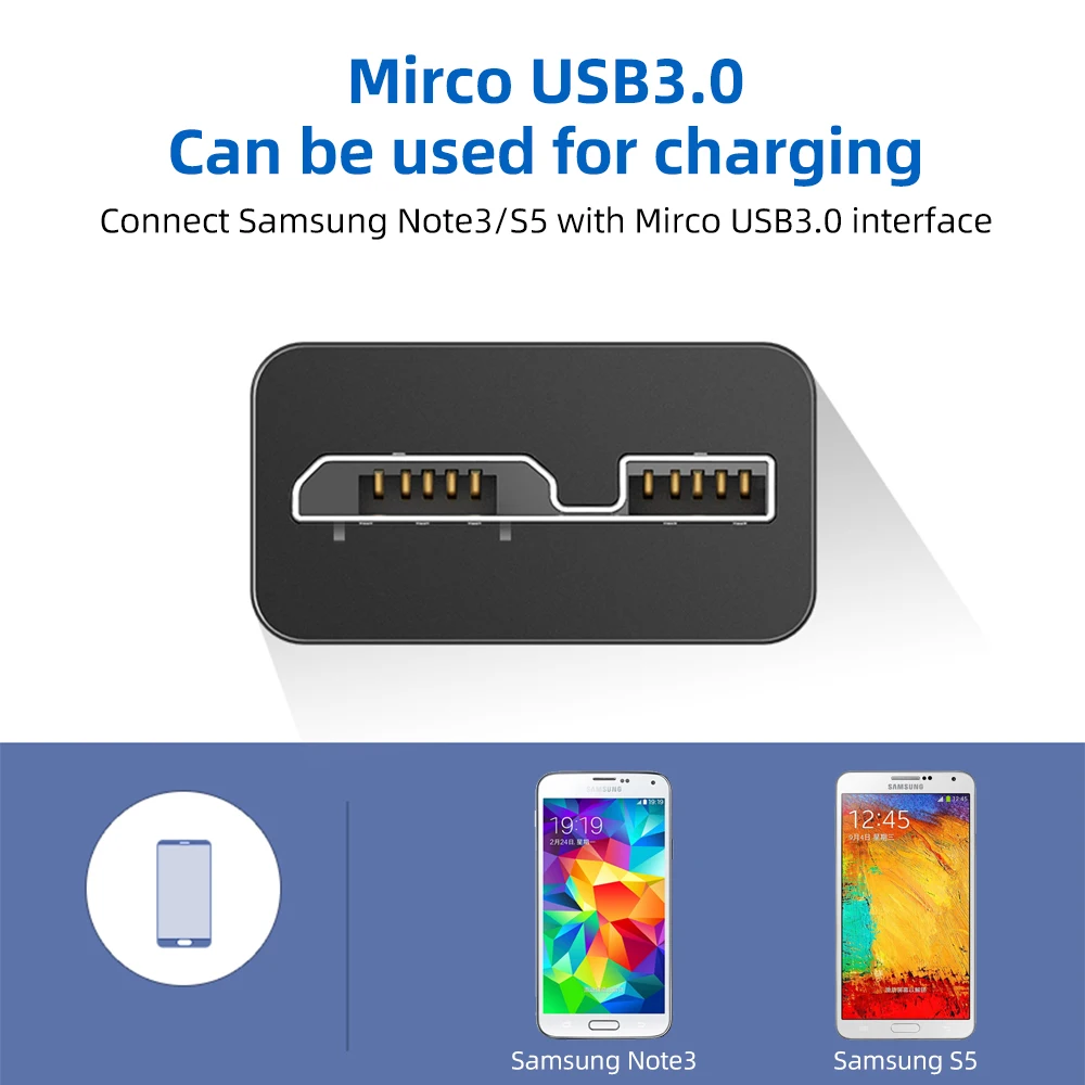 Кабель ANMONE USB 3 0 A Micro B для внешнего жесткого диска HDD шнур передачи данных зарядный