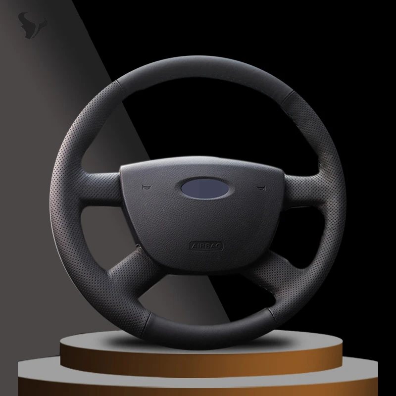 

Black Artificial Leather Car Steering Wheel Cover for Ford Focus 2 2005 2006 2007 2008 2009 2010 2011