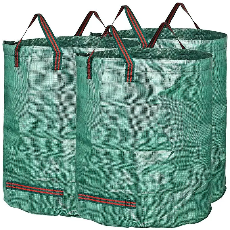 

Pack of 3 Large 300L PROFESSIONAL Garden Waste Bags Lawn Pool Garden Leaf Waste Bag