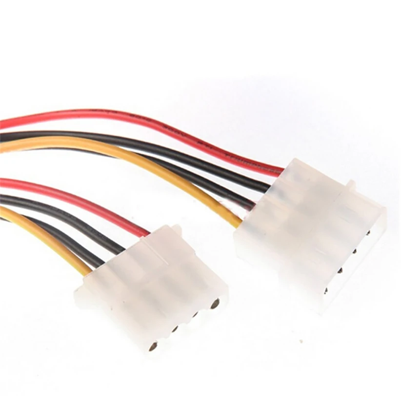 18cm 2 Way 4 pin PSU Power Splitter Cable LP4 Molex 1 to Futural Digital Y adapter Hot Selling | Компьютеры и офис