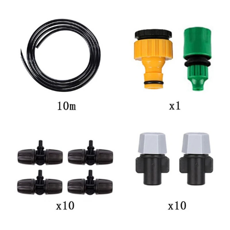 

Система водяного запотевания, система охлаждения, распылитель, насадка для сада, патио, шланг для распыления растений, комплект для полива