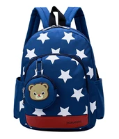 star print kindergarten school bags lightweight nylon backpack baby girls boys school backpack for 1 3 years old mochila infant