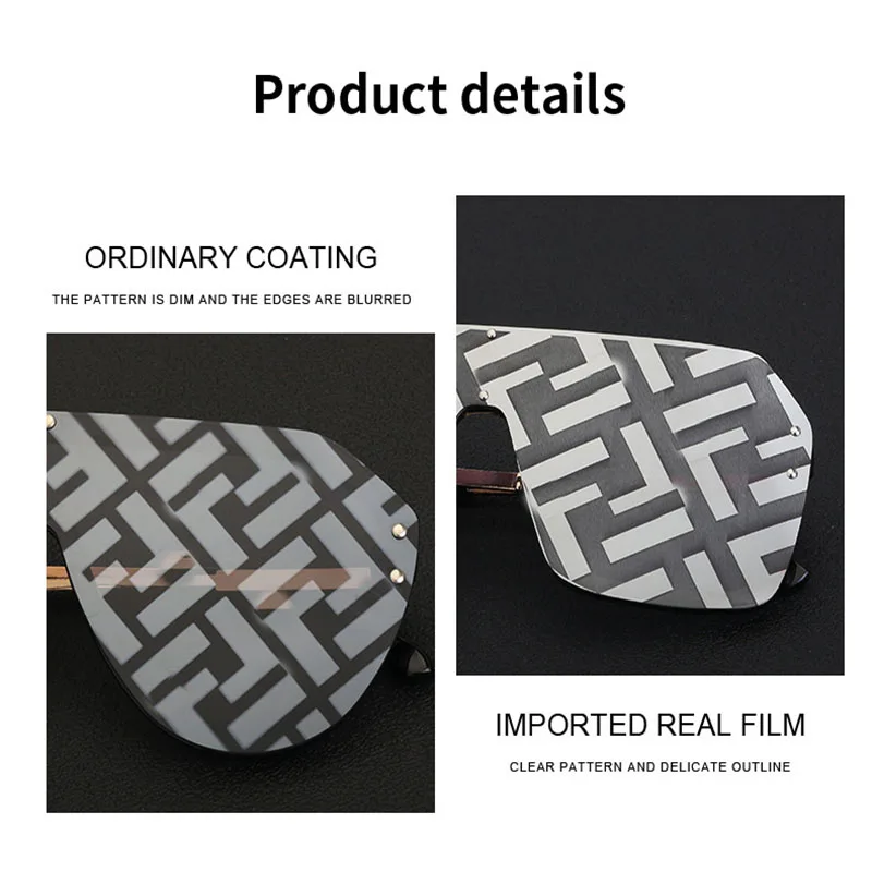 

2021 Sunglasses Women Big Frame Sunglasses Tide Lunette De Soleil Femme Individuality Siamese Square Zonnebril Dames Moda Mujer