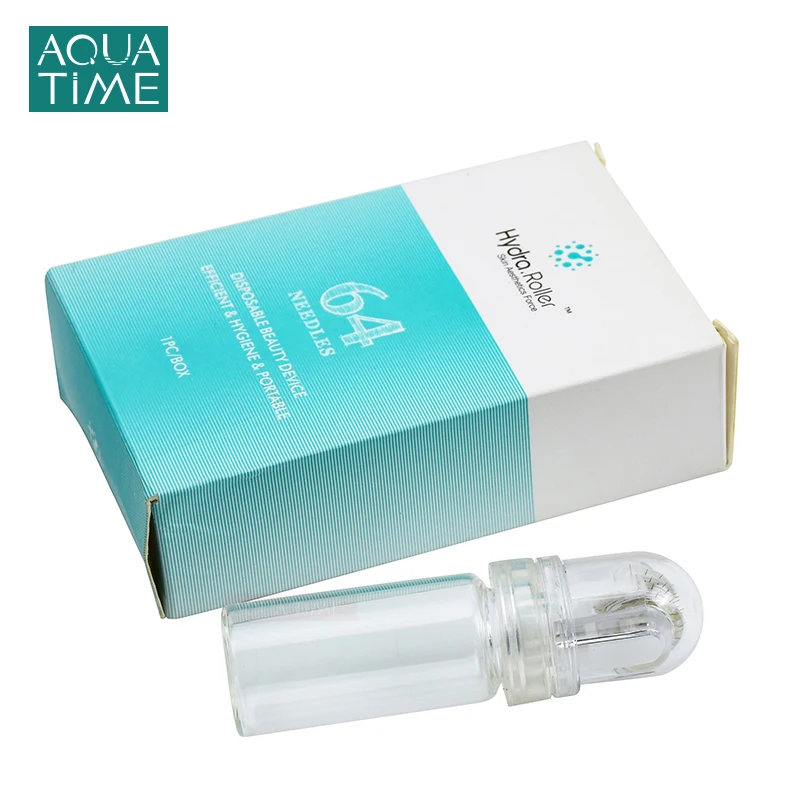 

Hydra Derma Roller 64 Microneedles Professional 0.25mm Titanium Micro Needle Roller for Skin Care Skin Rejuvenation Beard Growth