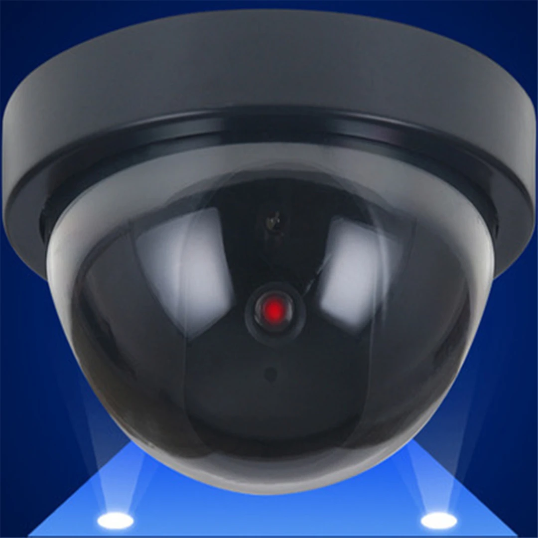 Antscope домашняя охранная наружная CCTV камера поддельная манекеновая камера видеонаблюдения купольная мини-манекеновая камера с светодиодный светильник black30