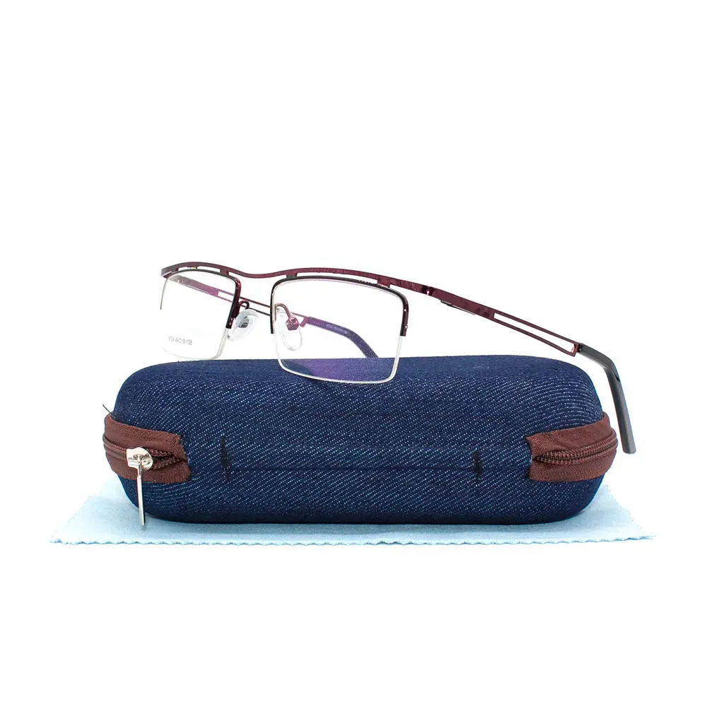 LuckTime трендовая полуоправа из сплава для мужчин оправа очков Модные