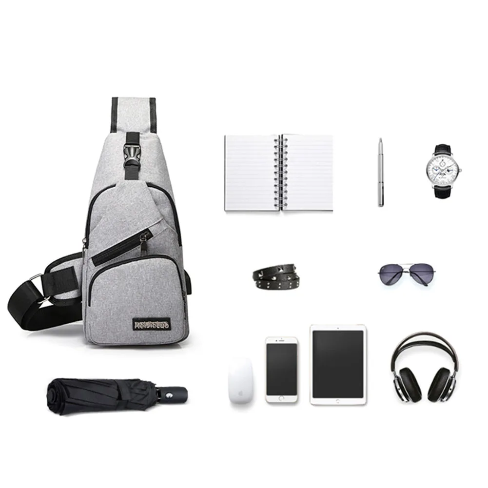 Новый продукт Мужская нагрудная Сумка слинг сумка через плечо из ткани Оксфорд