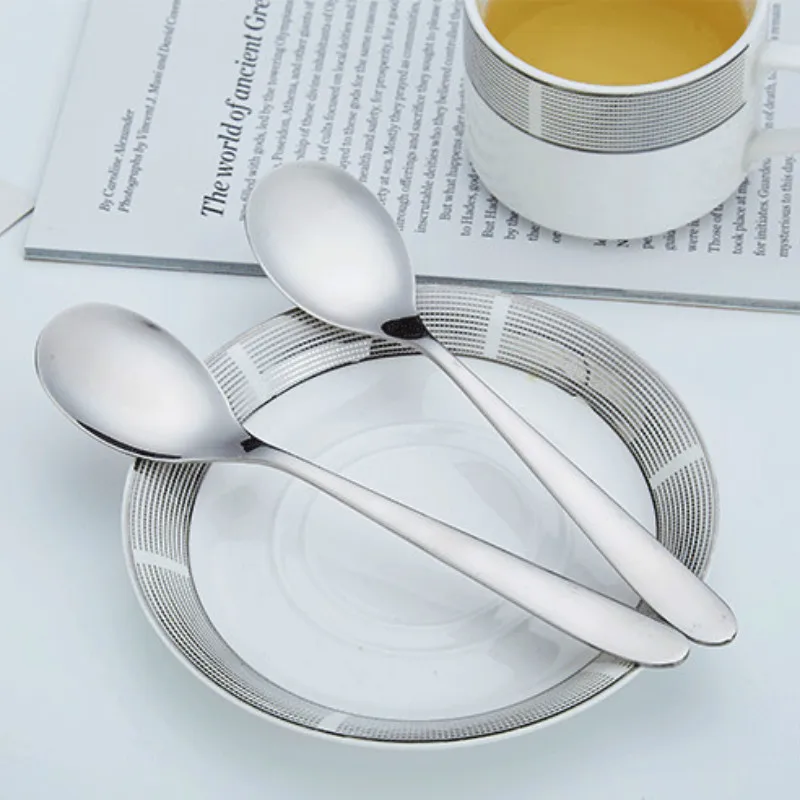 5 шт./компл. 304 Нержавеющая сталь ложка походная посуда студент для риса
