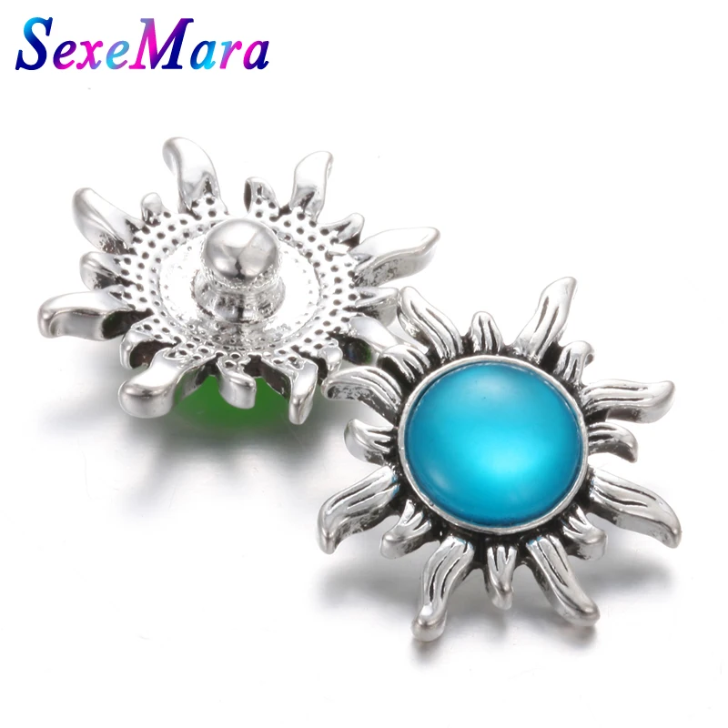 6 шт./лот Новые 18 мм кнопки ювелирные изделия со стразами камнями по месяцу