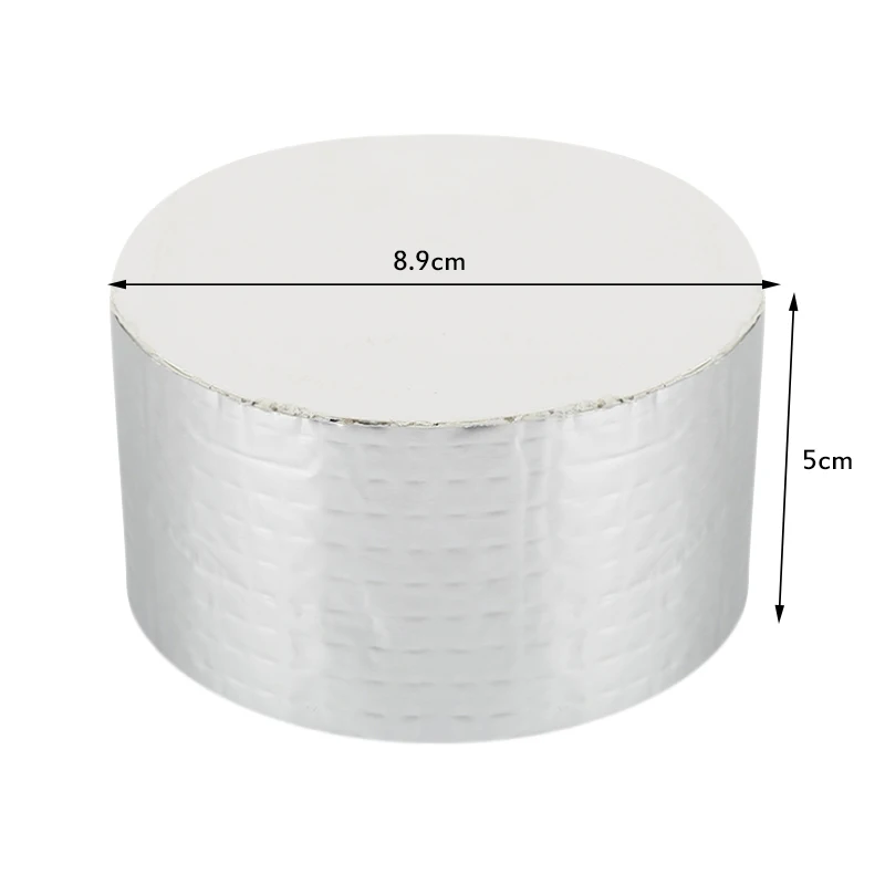 

10pc Aluminum Foil Butyl Rubber Tape Self Adhesive High temperature resistance Waterproof for Roof Pipe Repair Stop Leak Sticker