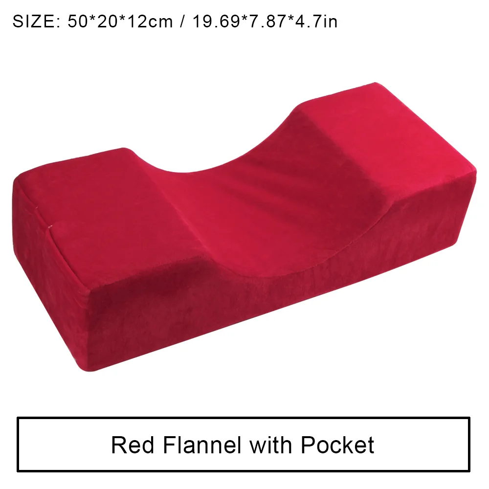 Red Flannel Pillow Наращивание ресниц фланелевая Полиуретановая подушка эргономичная память шеи ресниц полка для подушки для салонного использования прививка поддержка наращивание ресниц инструменты - Цвет: Red Flannel Pillow