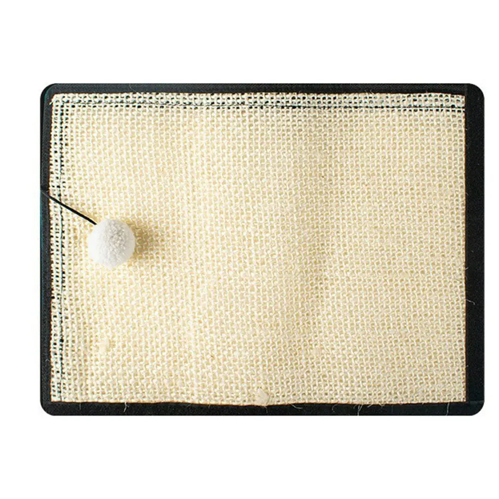 

Cat Scratch Cushion Natural Sisal Cat Scratch Mat Horizontal Cat Floor Scratch Pad Carpet Sofa Preserver Scratch Board