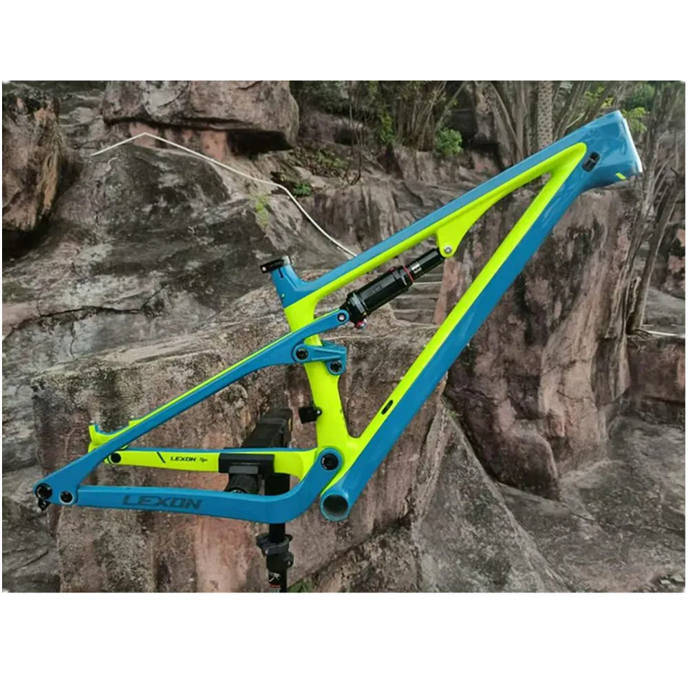 

LEXON T1000 Carbon MTB Frame Full Suspension Bike Frame Thru Axle Boost 29er BB92 142*12 or 148*12mm XC Mountain Bicycle Frame