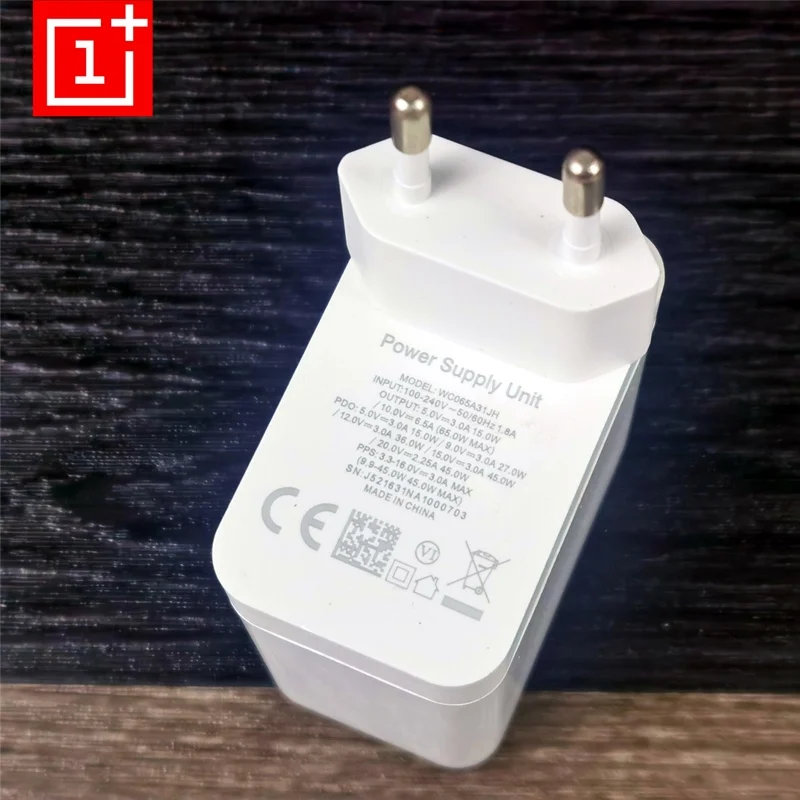 Оригинальное зарядное устройство OnePlus 65 Warp Вт для быстрой зарядки европейская