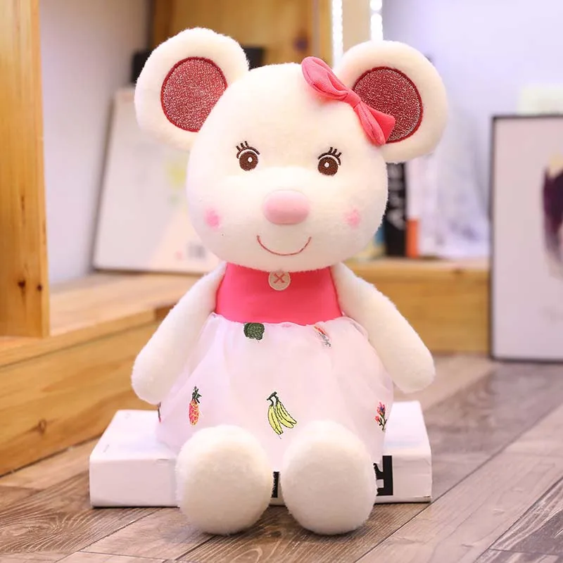 

1pc cute mouse plush toy soft stuffed animal plush doll children girl gift Baby kawaii cute soft plush cartoon animal mouse