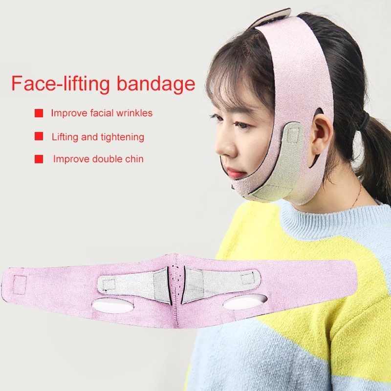 Инструмент для подтяжки лица розовый подтяните меньше модная маска повязка