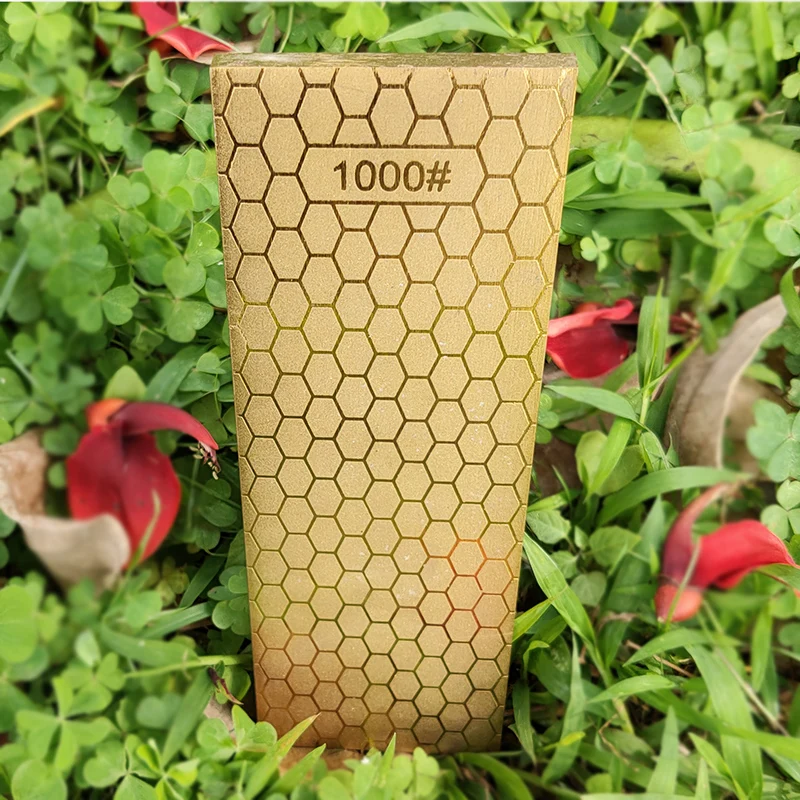 Золотой 200*70*5 мм Профессиональный алмаз камень точильный 400 / 1000 зерна