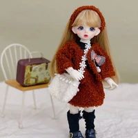 bjd doll clothes 30cm 16 dress up diy dolls clothing fashion gifts for girls new skirt diy toy gift red blue brown keaidao
