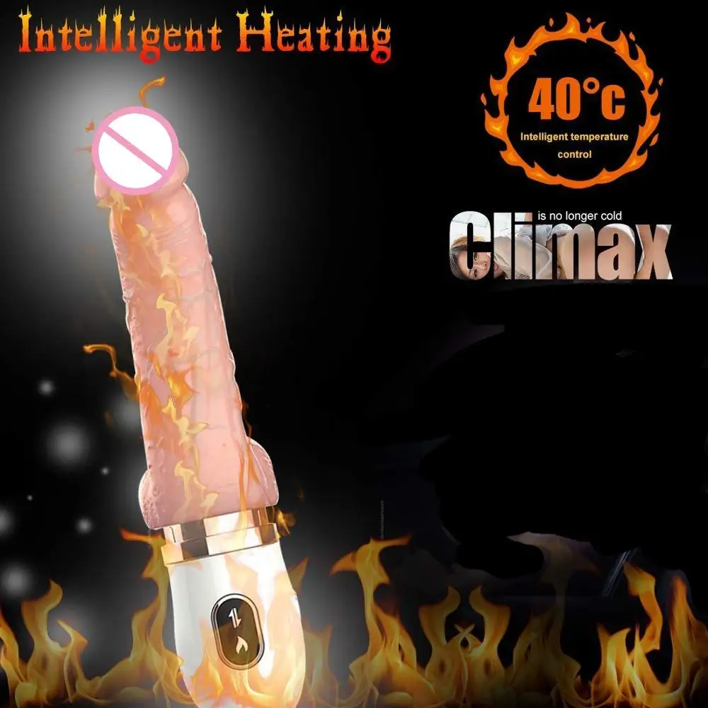 Реалистичный Телескопический фаллоимитатор вибратор для нагрева точки G