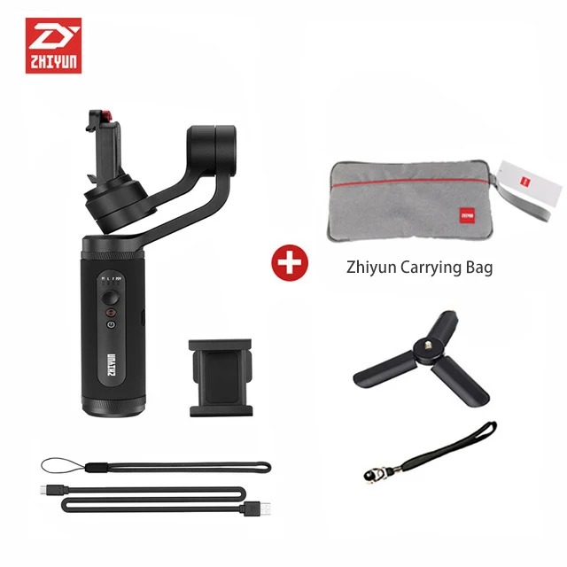 add carry bag Zhiyun Smooth Q2 3-осевой ручной смартфон Gimbal стабилизатор pk DJI Osmo Mobile 3 2 - Цвет: add carry bag