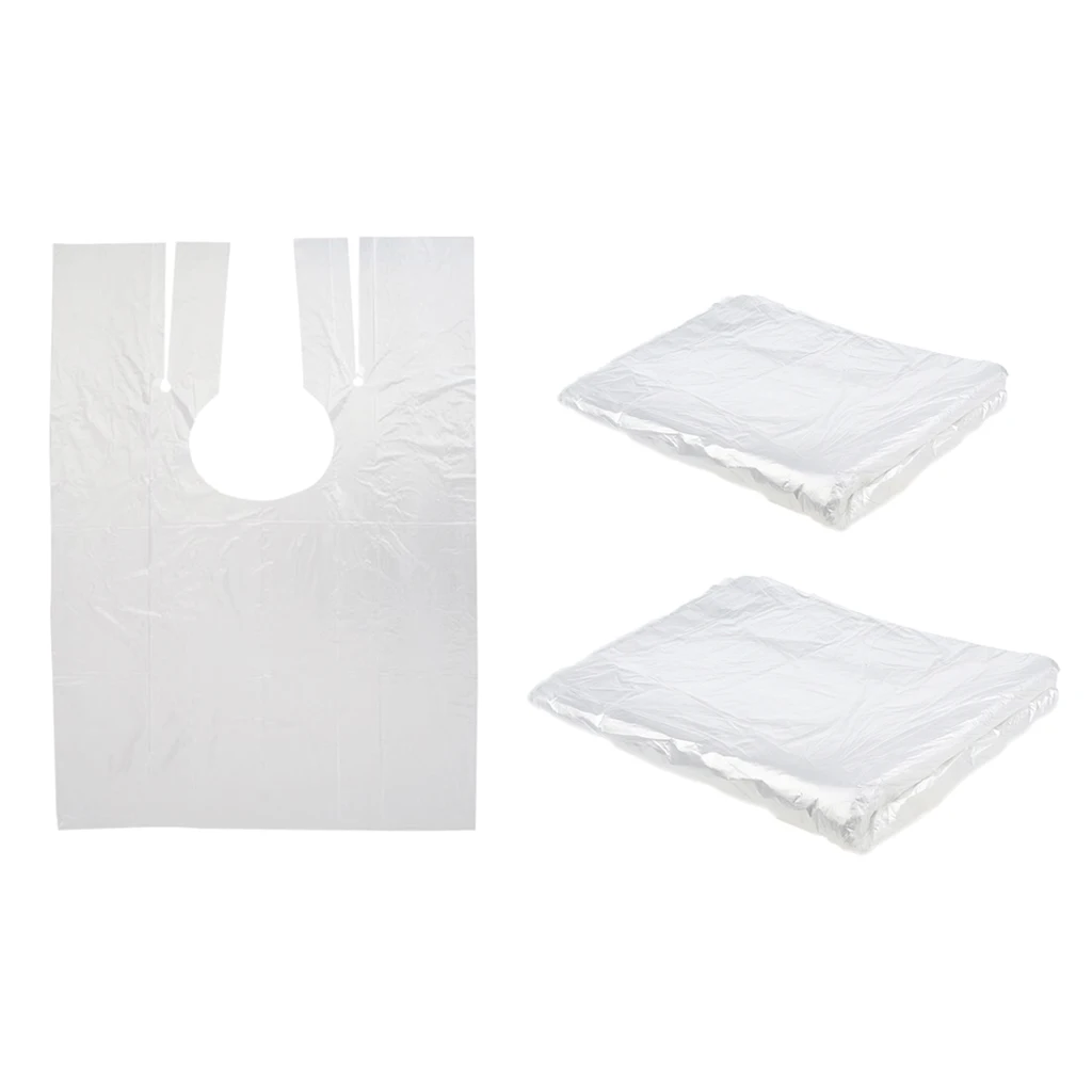 200 штук пластиковых салонов резки завивки накидка для окрашивания унисекс