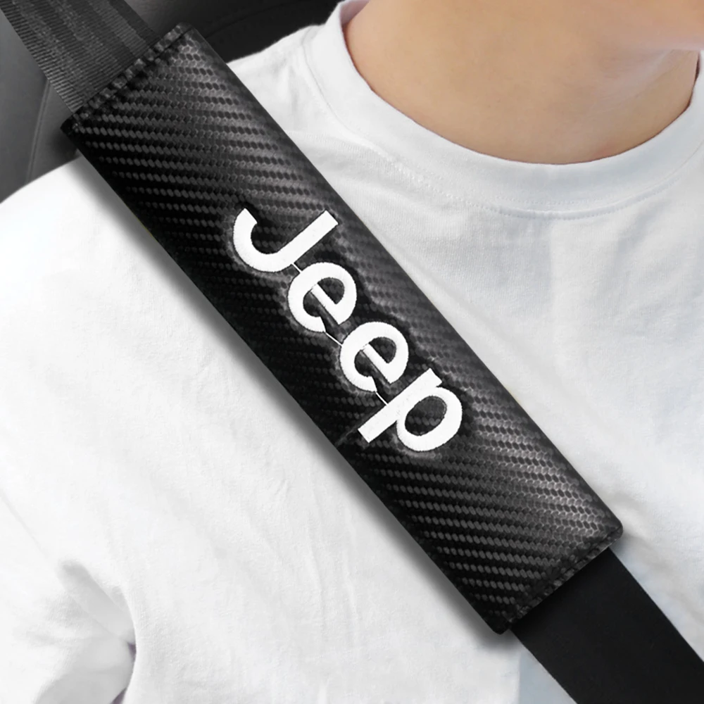

2pcs Auto Shoulder Pads Cover Case Car Seat Belt Shoulder Cover Car Styling For Jeep Grand Cherokee Wj Zj Compass Patriot Reneg