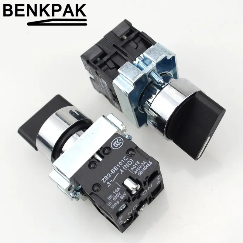 3 позиционный моментальный переключатель кнопочный с 2 мя контактами Селекторный