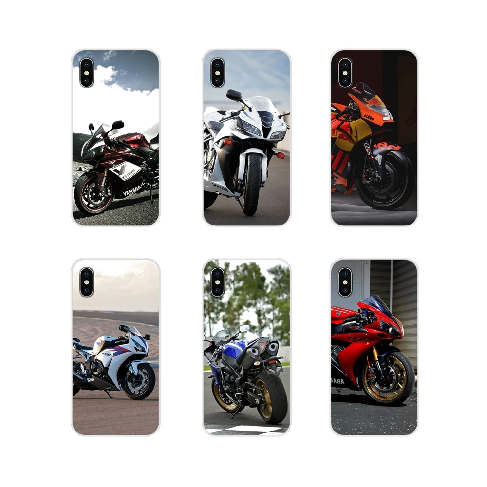 For Xiaomi Redmi 4A S2 Note 3 3S 4 4X 5 Plus 6 7 6A Pro Pocophone F1 Transparent Soft Cases Covers Fashion Motorcycle Race Motor | Мобильные