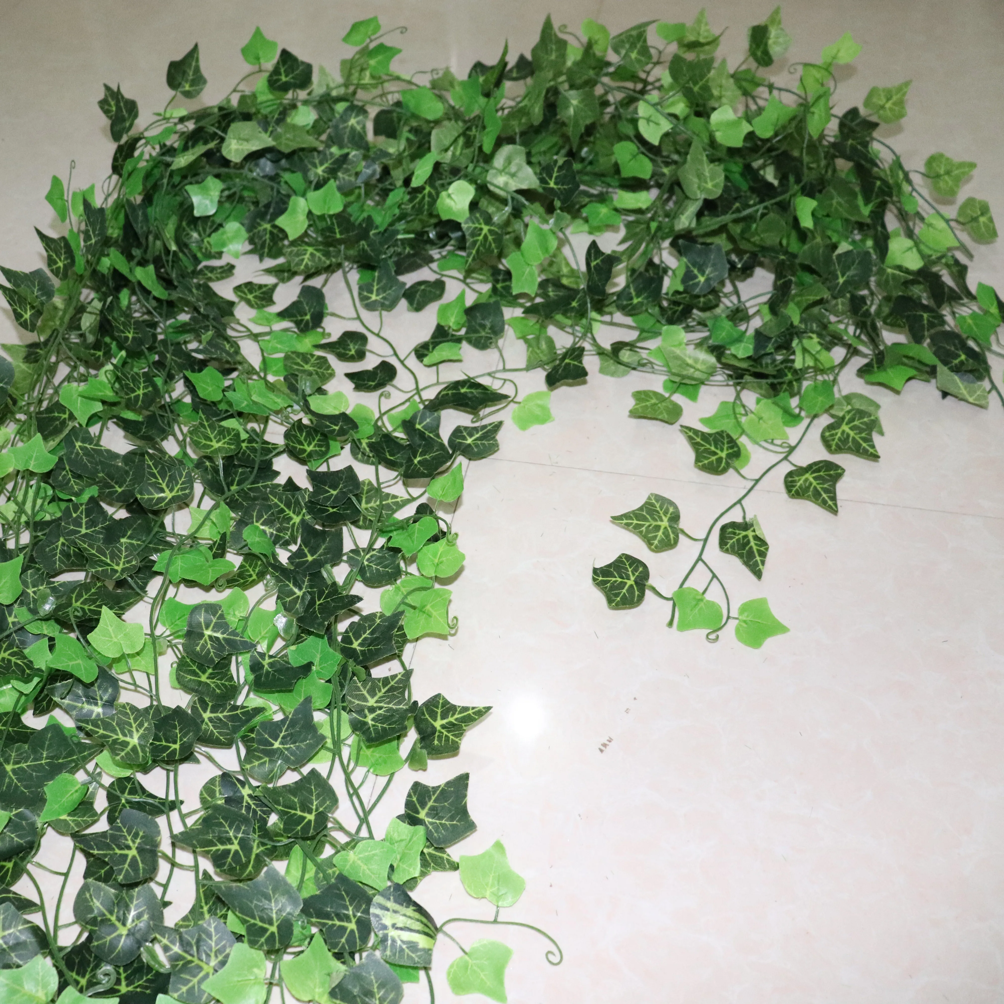 

wedding Leaf 2M Home Decor Artificial Ivy Leaf Garland Plants Vine Fake Foliage Flowers Creeper Green Ivy Outdoor Home Decor