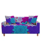 Эластичный чехол для дивана, чехлы для кресла в гостиной, 3 места, растягивающийся чехол для дивана, цветные чехлы с 3D рисунком мандалы