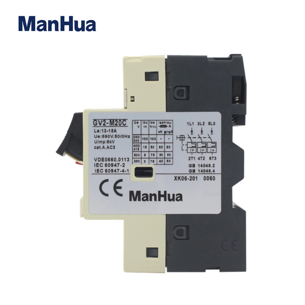 ManHua GV2 M20C 13 18A 3P Ue690V 50/60 Гц защита двигателя автоматический