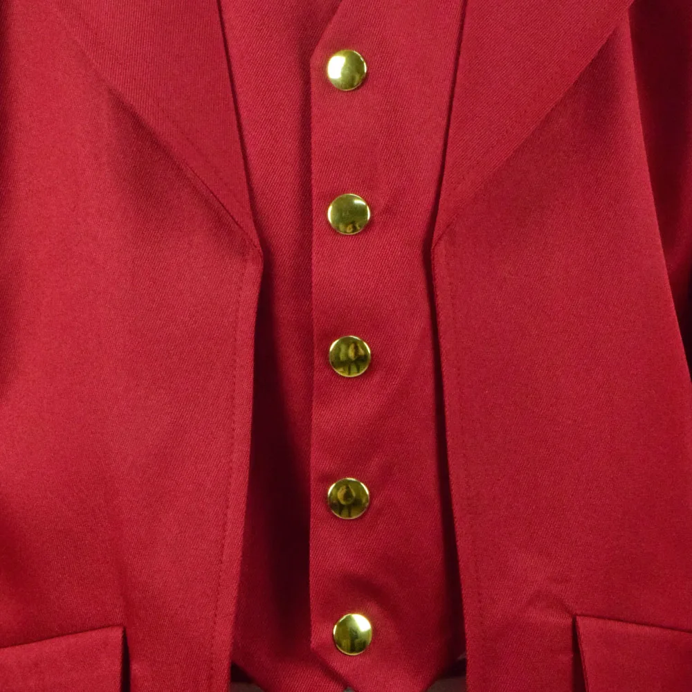 Красный пиджак для мальчиков cospapa в стиле стимпанк готический хвост винтажное