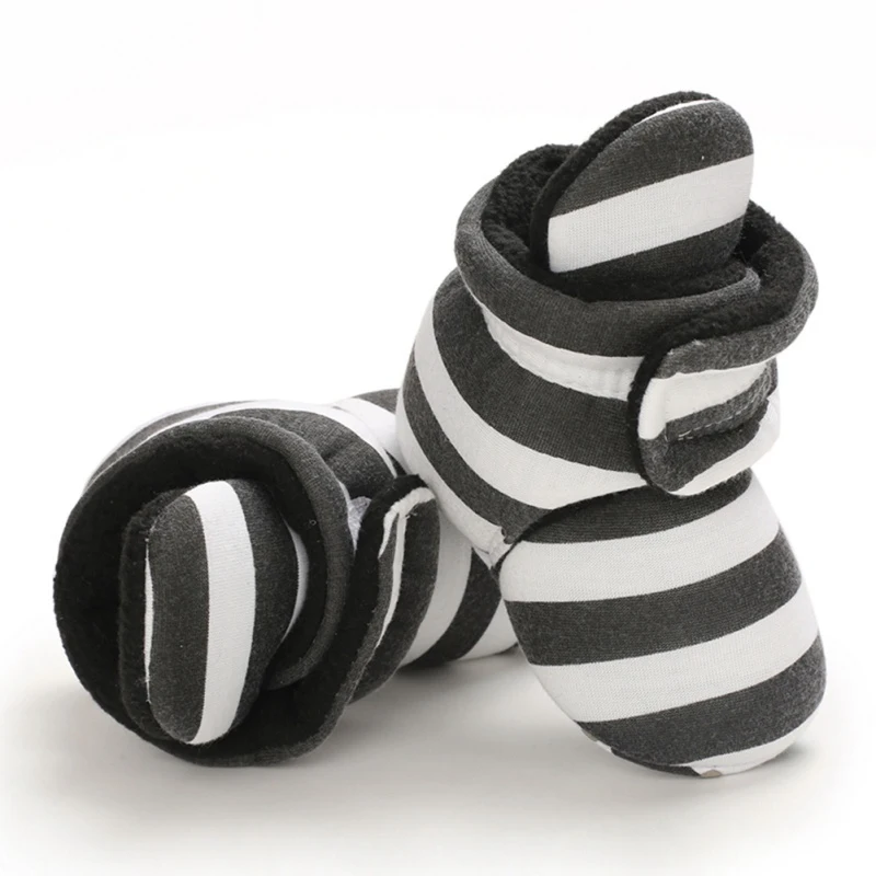 Модная зимняя обувь для новорожденных девочек и мальчиков Зимние ботинки в