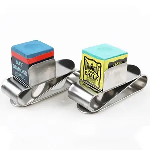 1 шт. Магнитный Снукер Бильярдный Кий Мел Держатель WСтальной Зажим Бильярд аксессуары