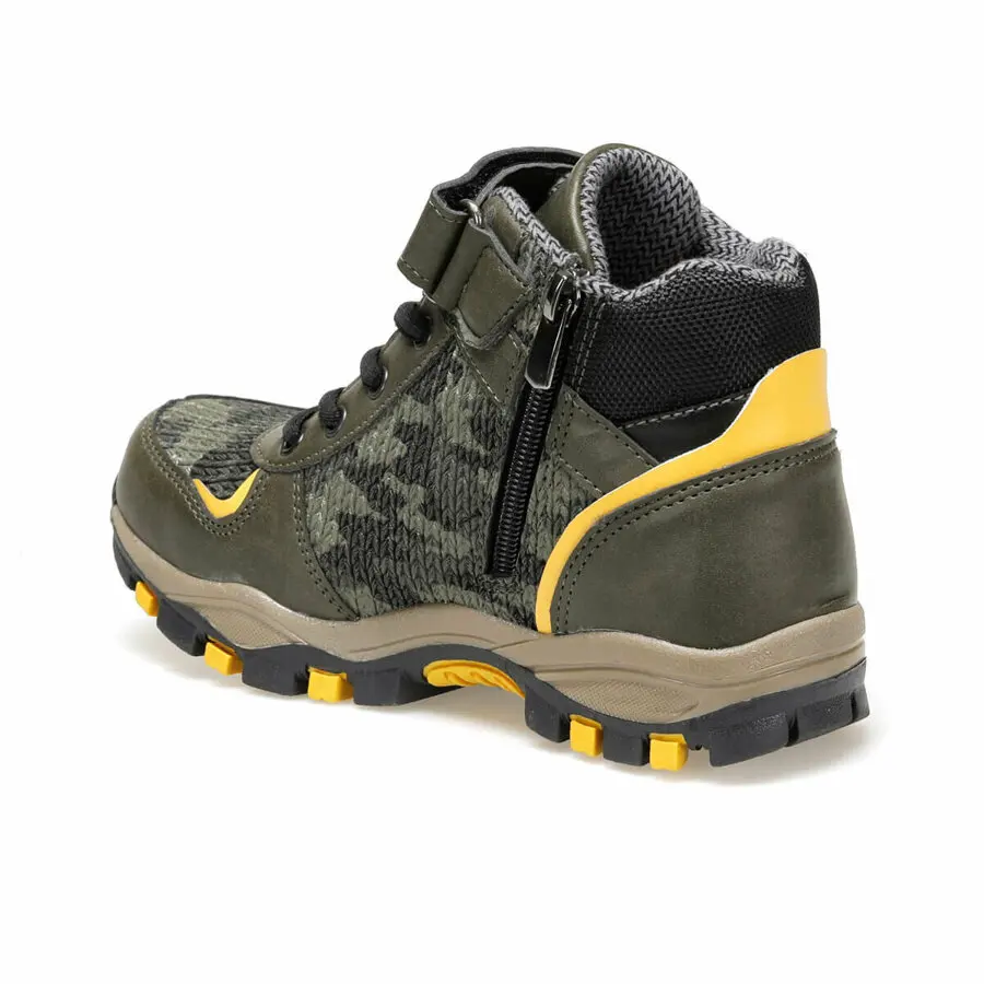

Kids Boots Boys Yellow Kids Alaska Khaki Boy Outdoor Boots