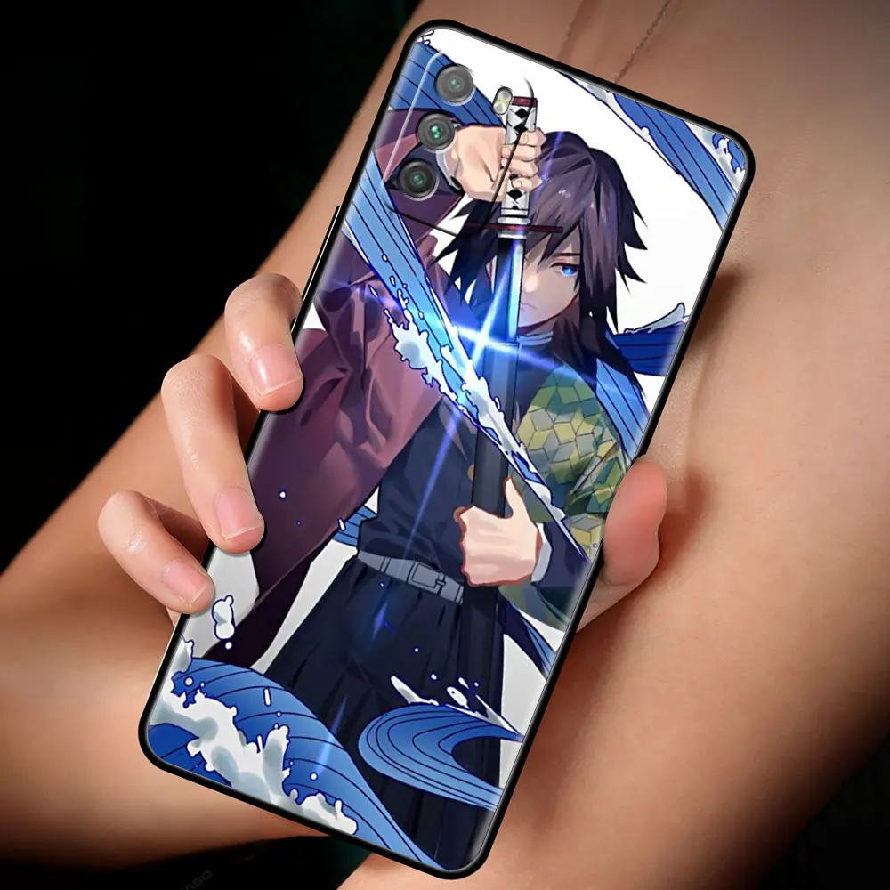 case for xiaomi mi poco x3 nfc m3 pro f3 gt 11 10 9t 10t lite 5g pocophone f1 black soft phone fundas anime demon slayer free global shipping