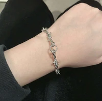 wire brambles iron unisex bracelet women hip hop gothic punk style barbed wire little thorns bracelet gifts