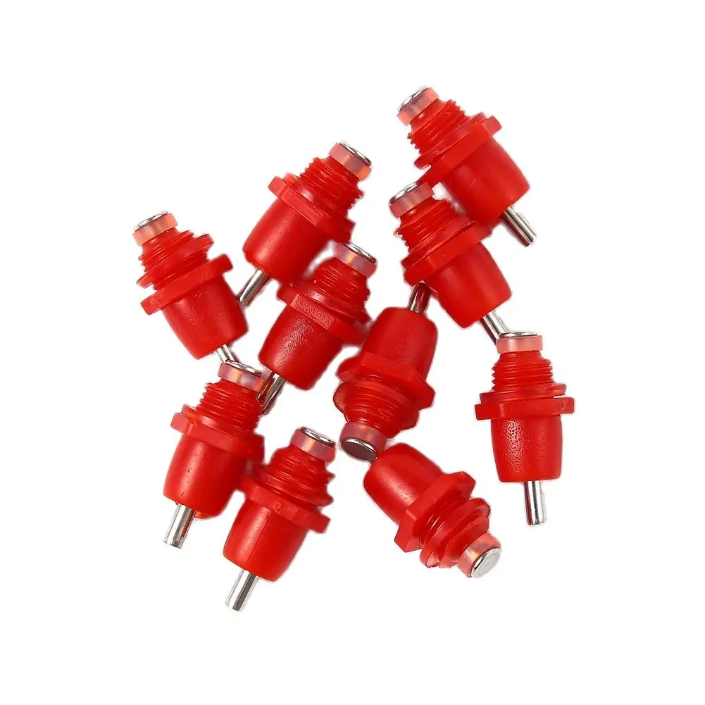 

10/Pcs High Quality Spring Type Chicken Red Nipples Drinking Chicken With Automatic Water Dispenser Chicken Mouth Drinking Water