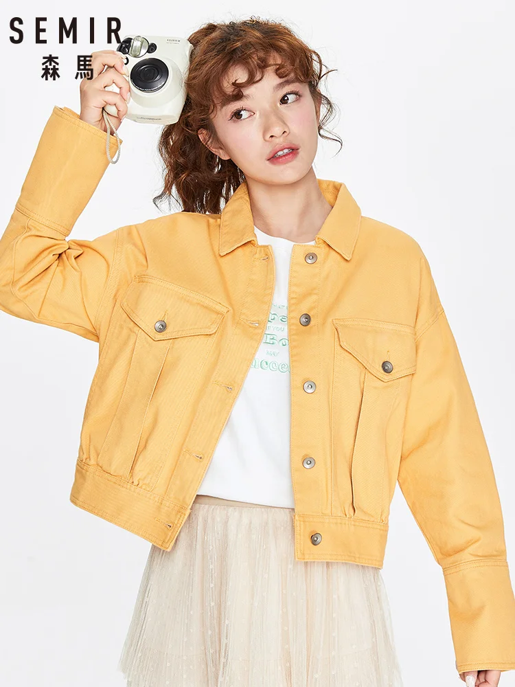 SEMIR женская свободная куртка весна 2020 новая простая рабочая дамский нишевый