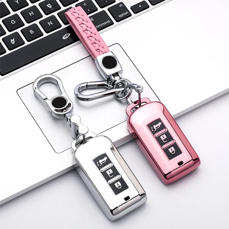 Мягкий ТПУ 3 кнопки Чехол для автомобильного ключа чехол MITSUBISHI OUTLANDER ASX Colt Lancer 10 EX