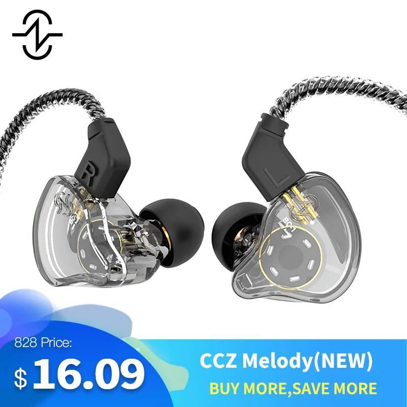 CCZ Melody наушники 10 мм двойная магнитная цепь DD блок + индивидуальный BA вкладыши