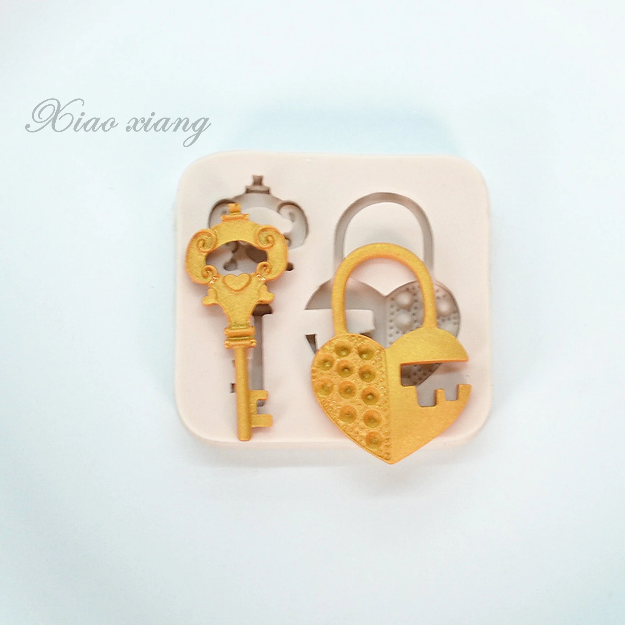 Ключей и замков смолы силиконовые формы для кухонной выпечки инструменты