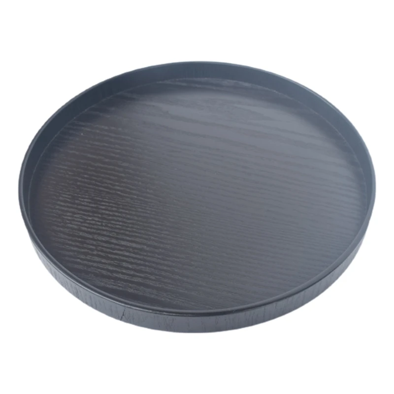 Деревянные Чай поднос круглый Форма закуска для кофе-брейка Еда еды Кухня