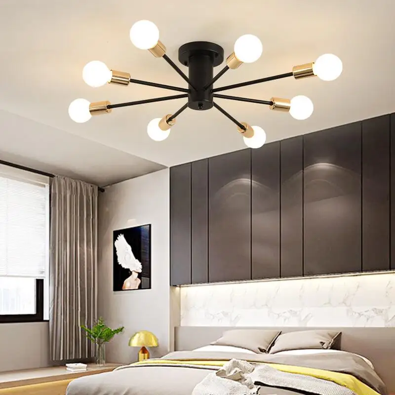 Современные потолочные светильники простой американский ресторан