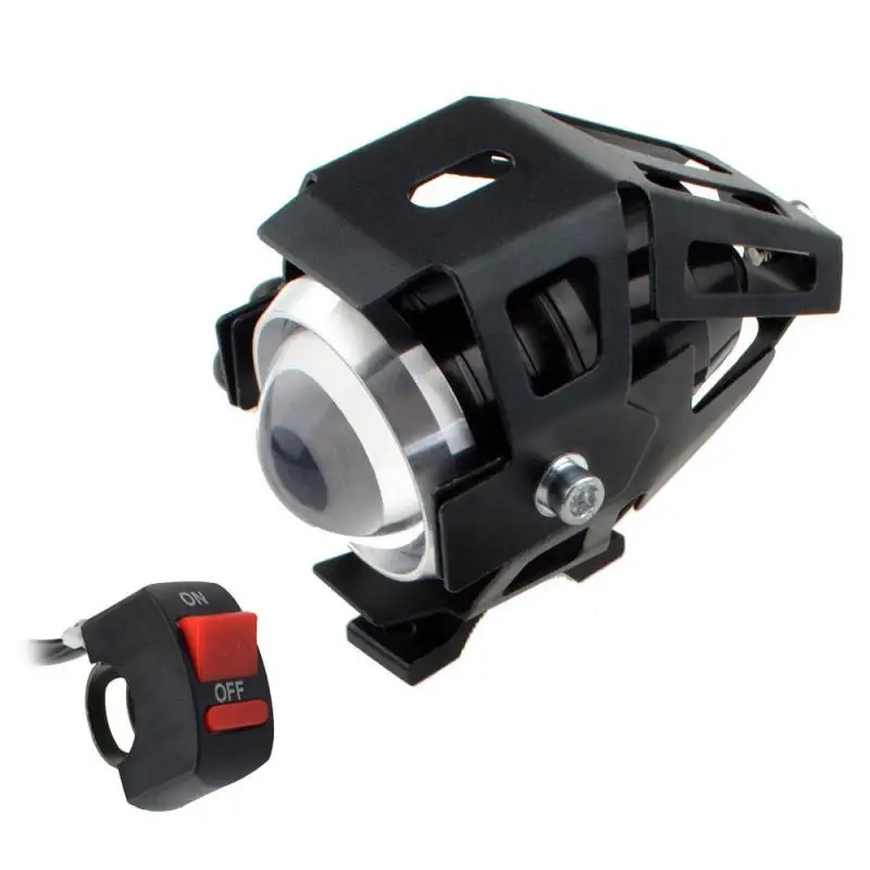1pcs Motorcycle Headlights Mode High Beam LED U5 Fog Driving lamp Car Running Spotlight Light with Switch Bicycle light |