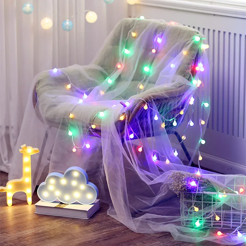 Гирлянда светодиодная 1-10 м с питанием от батарейки | Лампы и освещение